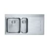Franke Epos 1.5 Bowl Inset Kitchen Sink With Right Hand Drainer EOX 651-100 - Stainless Steel - 101.0381.861