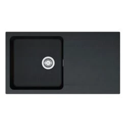 Franke Orion 1 Bowl Inset Tectonite Kitchen Sink Reversible OID 611-94 - Carbon Black - 114.0381.758