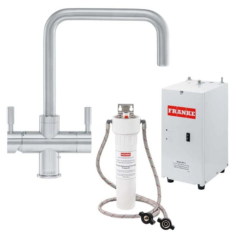 Franke Omni Contemporary 4-in-1 Manual Kitchen Tap - Stainless Steel - 119.0517.663