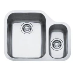 Franke Ariane 1.5 Bowl Undermount Kitchen Sink With Right Hand Small Bowl ARX 160-35-17 - Stainless Steel - 122.0154.935