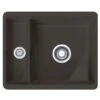 Franke Kubus 1.5 Bowl Undermount Ceramic Kitchen Sink Reversible KBK 160-38-12 - Matt Pearl Grey - 126.0532.324
