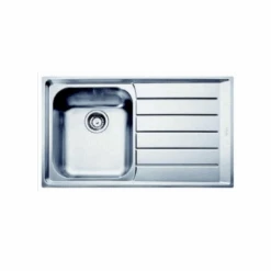 Franke Neptune 1 Bowl Sink With Right Hand Drainer NEX 211 - Stainless Steel - 127.0059.654
