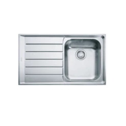 Franke Neptune 1 Bowl Sink With Left Hand Drainer NEX 211 - Stainless Steel - 127.0059.655