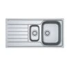 Franke Spark 1.5 Bowl Kitchen Sink With Reversible Drainer SKX 651-100 - Stainless Steel - 101.0489.947