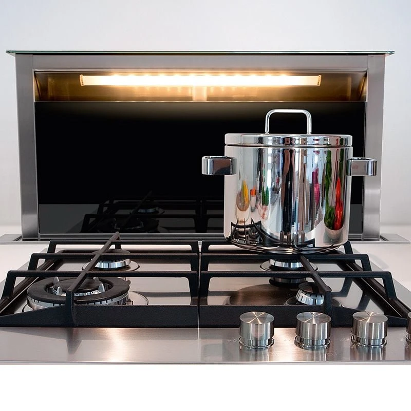 Franke Downdraft Cooker Extractor - Black Glass - FDW 908 IB XS - 110.0365.588 - Image 2