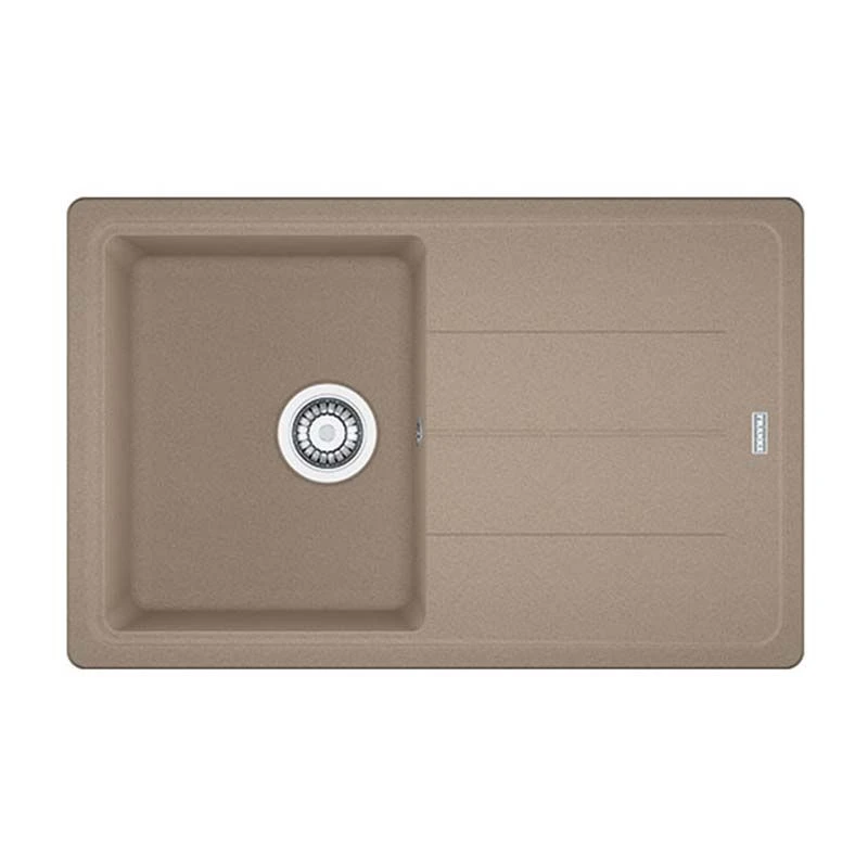 Franke Basis 1 Bowl Fragranite Kitchen Sink Reversible BFG 611-78 - Oyster - 114.0633.735