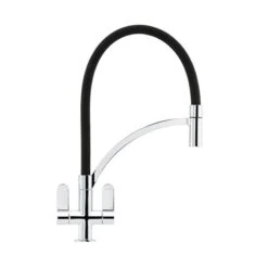 Franke Zelus Pull Out Kitchen Tap - Chrome/Black Hose - 115.0567.596