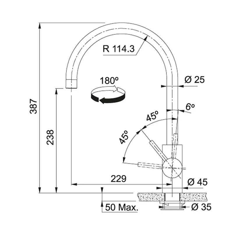 Franke Eos Neo Kitchen Mixer Tap - Stainless Steel - 115.0638.846 - Image 4