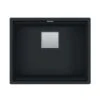 Franke Kubus 2 1 Bowl Undermount Fragranite Kitchen Sink KNG 110-52 - Matt Black - 125.0630.442
