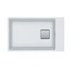 Franke Kubus 2 1 Bowl Undermount Fragranite Kitchen Sink KNG 110-62 - Polar White - 125.0633.721