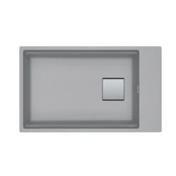 Franke Kubus 2 1 Bowl Undermount Fragranite Kitchen Sink KNG 110-62 - Stone Grey - 125.0633.723