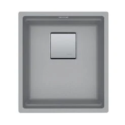 Franke Kubus 2 1 Bowl Undermount Fragranite Kitchen Sink KNG 110-37 - Stone Grey - 125.0633.733