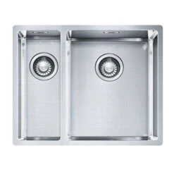 Franke Box 1.5 Bowl Kitchen Sink With Left Hand Small Bowl BXX 160-34-16 - Stainless Steel - 127.0369.916