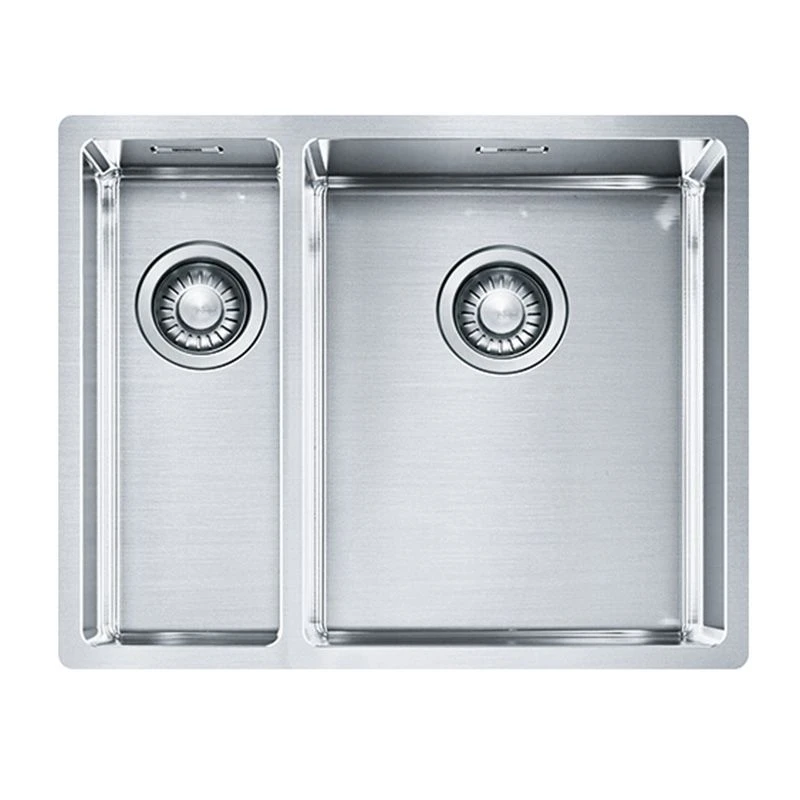 Franke Box 1.5 Bowl Kitchen Sink With Left Hand Small Bowl BXX 160-34-16 - Stainless Steel - 127.0369.916