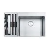 Franke Box Centre 1.5 L/H Small Bowl Stainless Steel Kitchen Sink BWX 220-54-27 - Stainless Steel - 127.0570.616