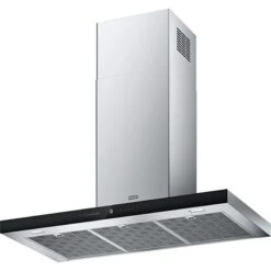 Franke Avant Silence Wall FTLN H45 A90 FRK - Stainless Steel/Glass Black - 325.0657.267
