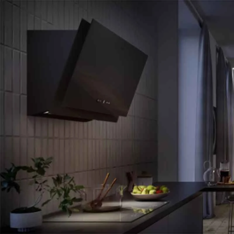 Franke Maris Pro 90cm Angled Wall Cooker Hood FMA 2.0 PRO 907 BK - Black - 330.0682.357