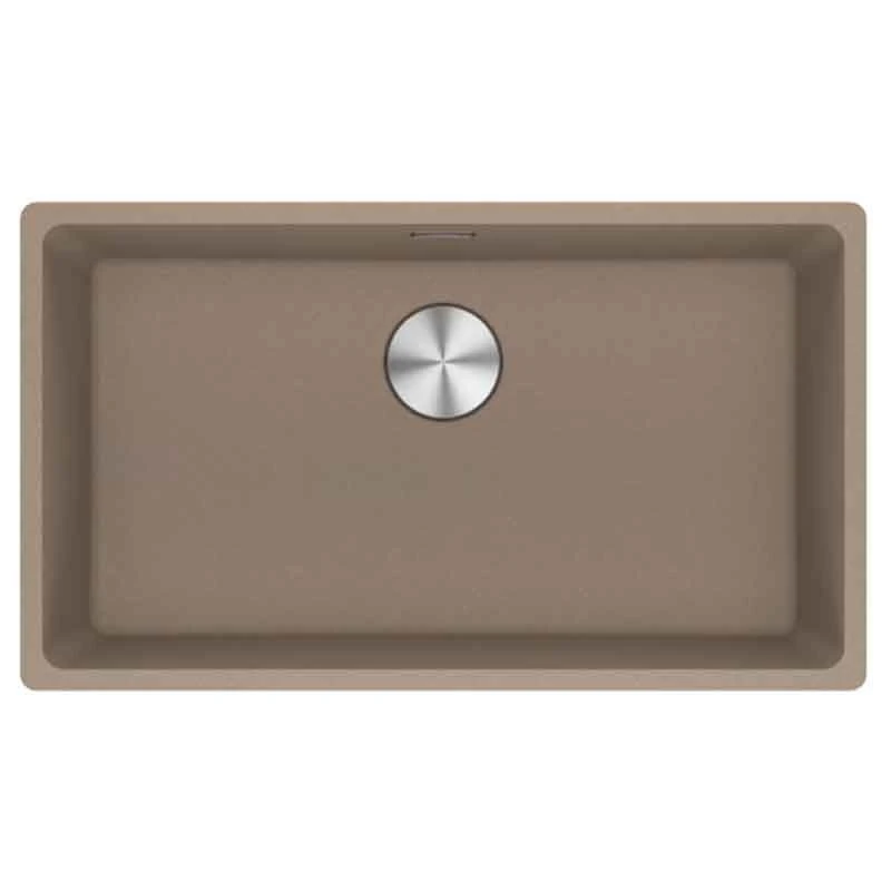 Franke Maris 1 Bowl Undermount Fragranite Kitchen Sink MRG 110-72 - Oyster - 125.0688.512