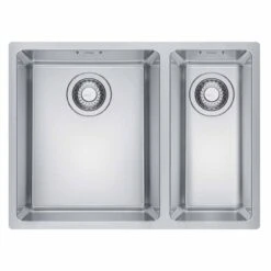 Franke Maris 1.5 Bowl Inset Kitchen Sink With Right Hand Small Bowl MRX 260 34-19 - Stainless Steel - 127.0570.247