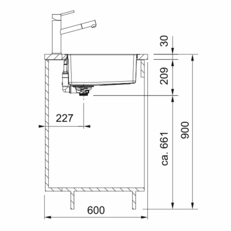 Franke Maris 1.5 Bowl Inset Kitchen Sink With Right Hand Small Bowl MRX 260 34-19 - Stainless Steel - 127.0570.247 - Image 4