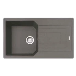 Franke Urban 1 Bowl Inset Fragranite Kitchen Sink Reversible UBG 611-86 - Stone Grey - 114.0689.379