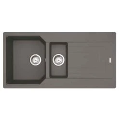 Franke Urban 1.5 Bowl Inset Fragranite Kitchen Sink Reversible UBG 651 - Stone Grey - 114.0689.391